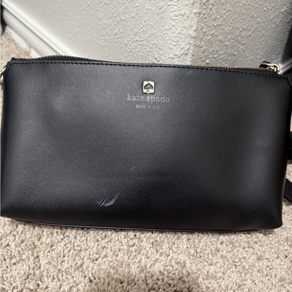 Kate Spade Black Leather Shoulder Bag